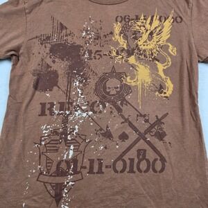 Because We Were Bored Graphic Tee Mens Size M Brown Excellent Skull Griffin